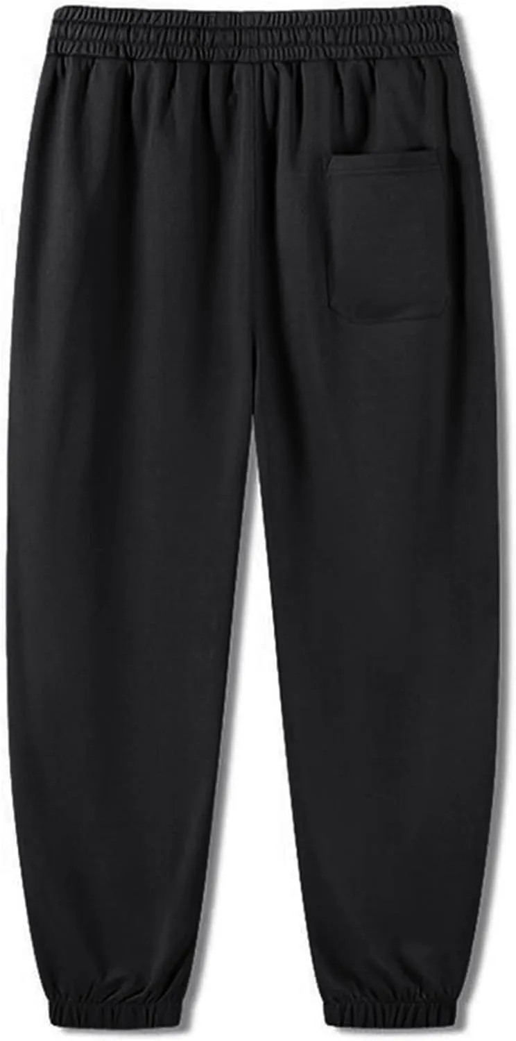 2023 Mens Lightweight Sweatpants Loose Athletic Workout Joggers Stylish Elastic Waist Drawstring Trousers Plus Size Bottoms