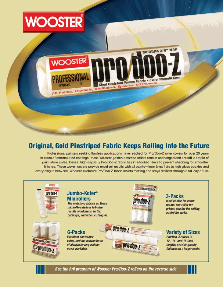 350mm Wooster Pro Doo-z Dacron Roller Sleeves