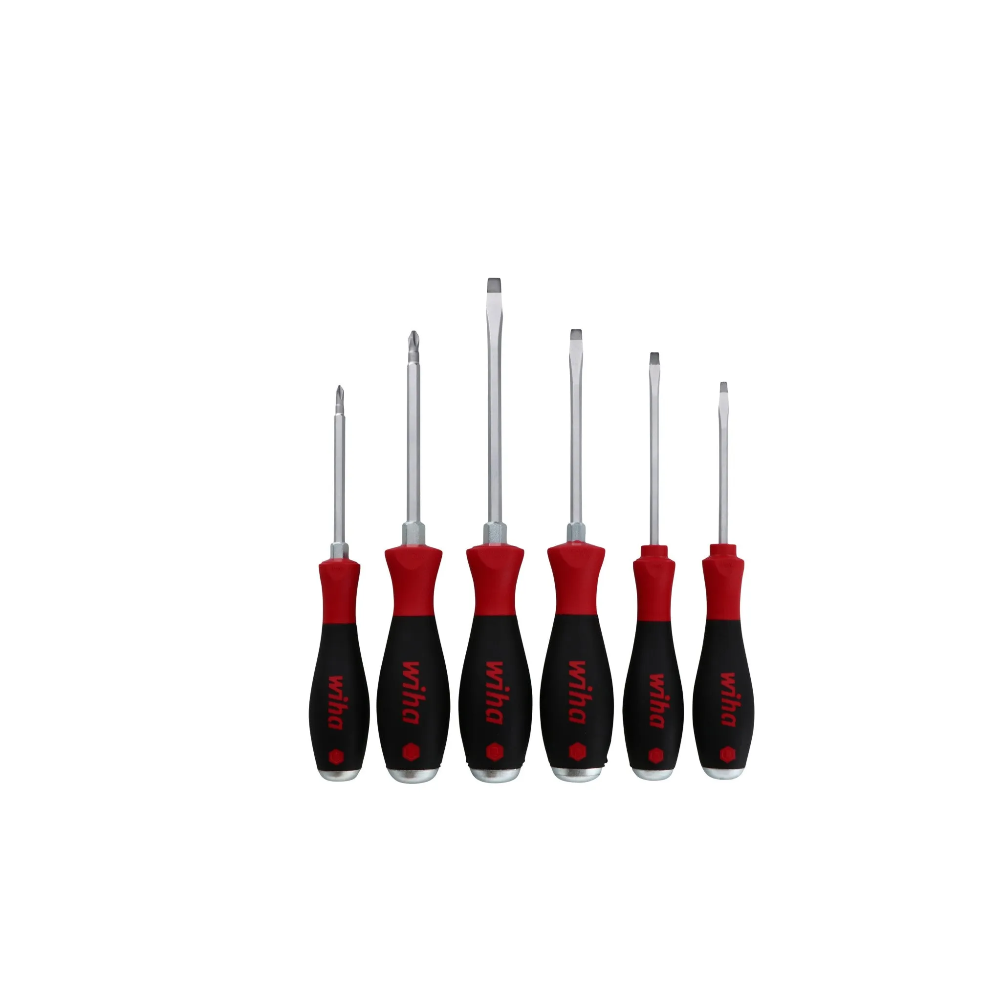 6 Piece SoftFinish XHeavy Duty Slotted and Phillips Screwdriver Set