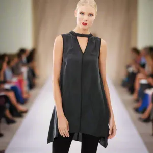 A-line Sand Wash Silk Top