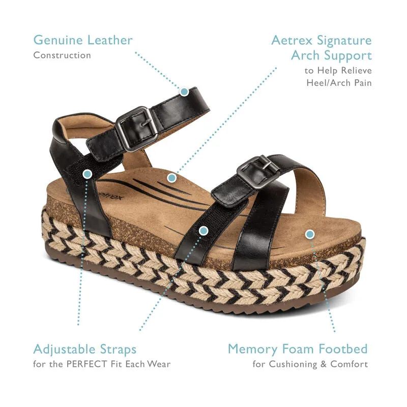 Aetrex Paula Platform Sandal Women's