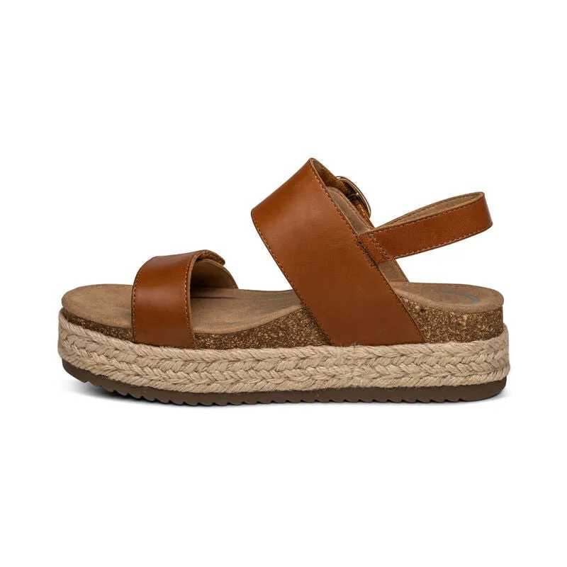 Aetrex Vania Arch Support Platform Sandal Women's