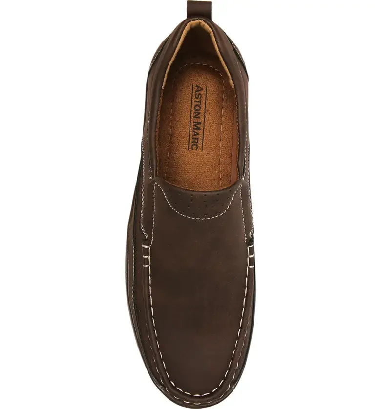 Aston Marc Mens Slip On Comfort Loafer  Color Brown Size 8M