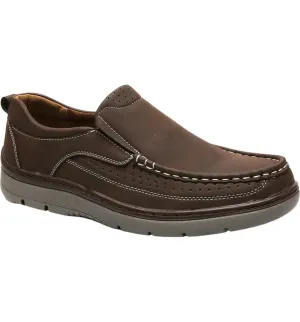 Aston Marc Mens Slip On Comfort Loafer  Color Brown Size 8M