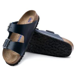 Birkenstock Arizona Soft Footbed Oiled Leather Color: Blue