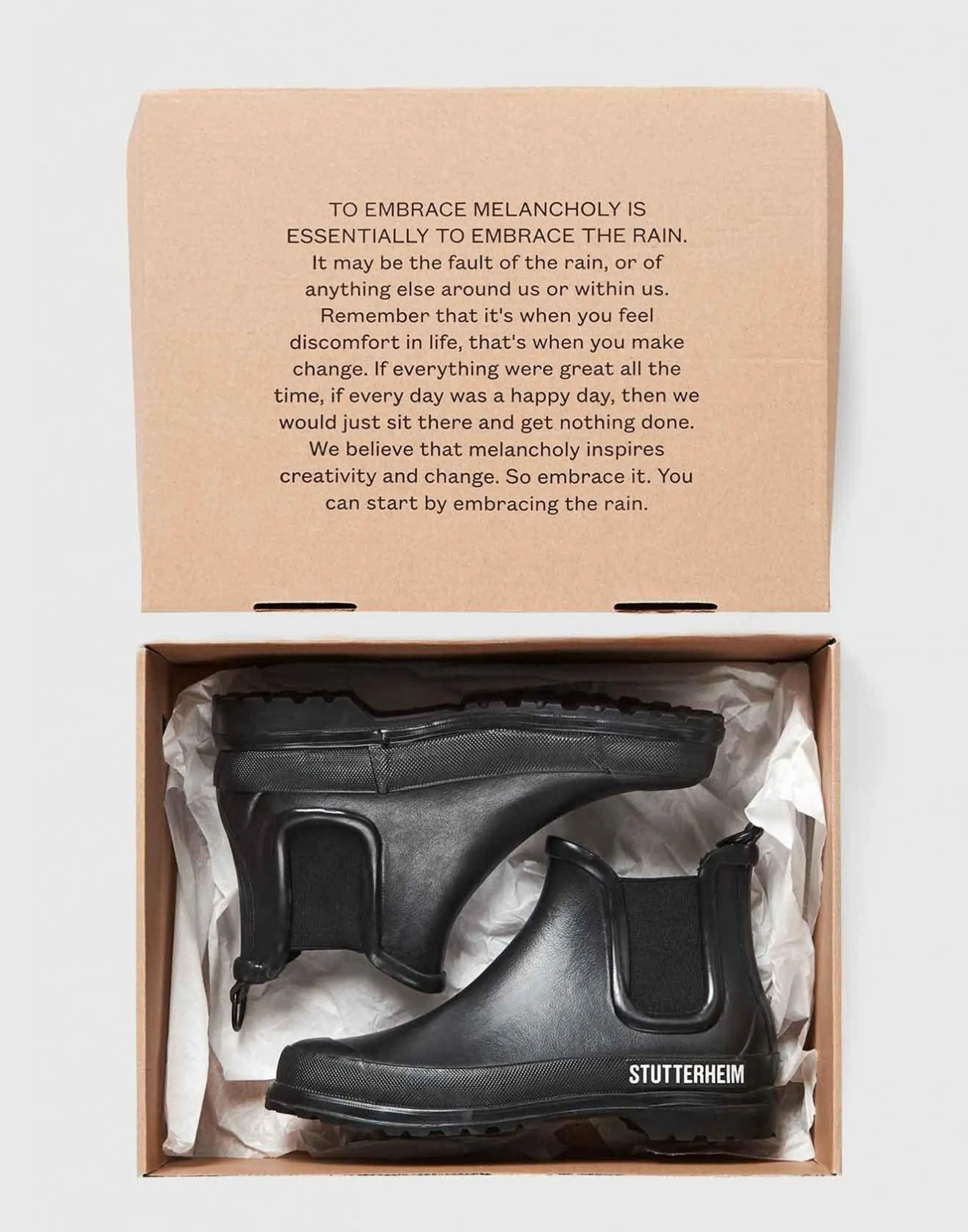 Black & White Chelsea Rainwalker Boots