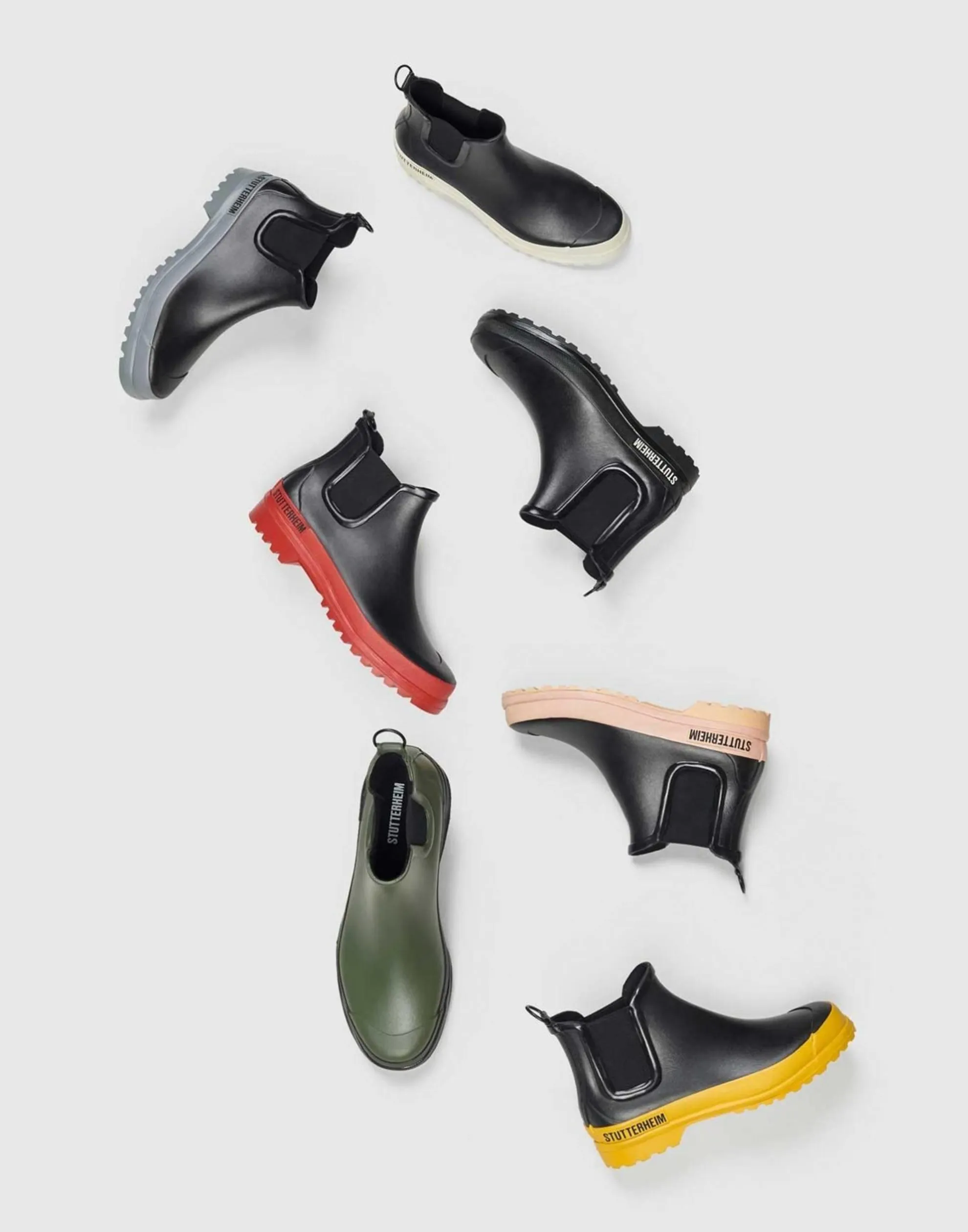 Black & White Chelsea Rainwalker Boots