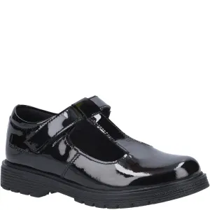 Black XL Gracie Senior Patent School Shoes