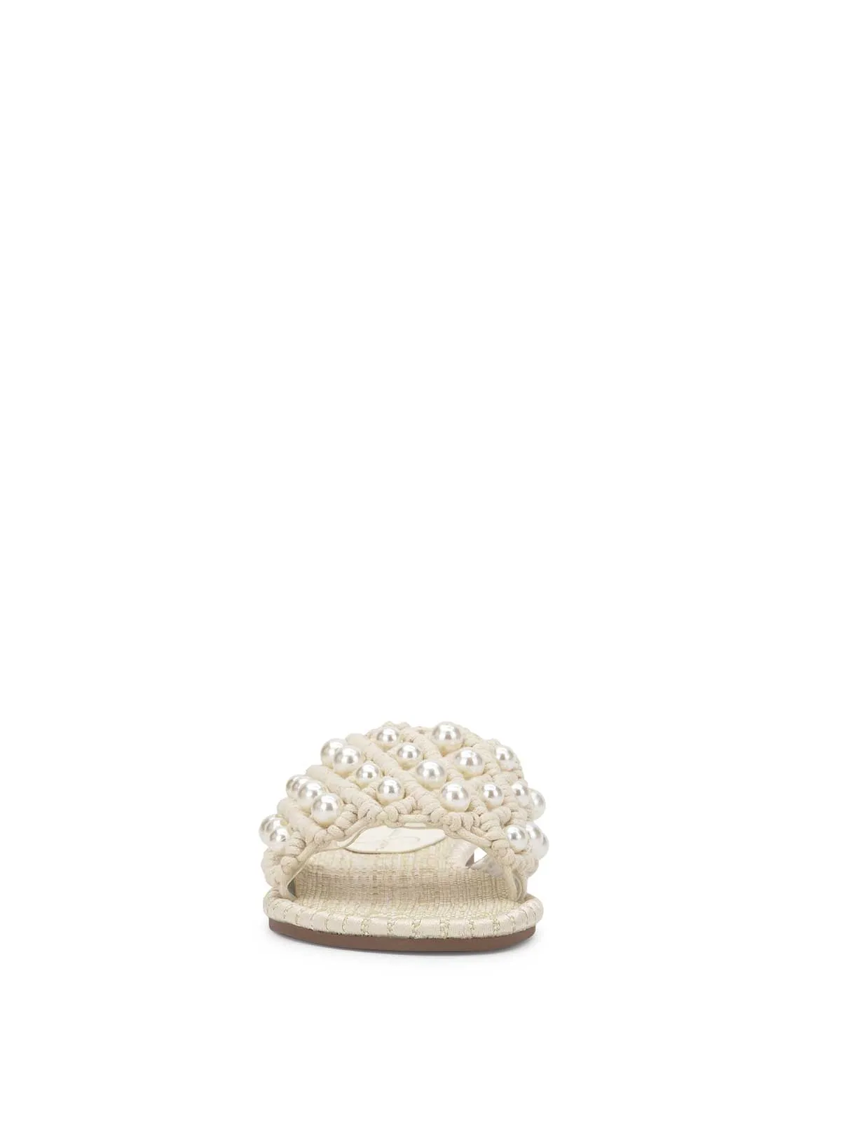 Brennara Flat Sandal in Cream