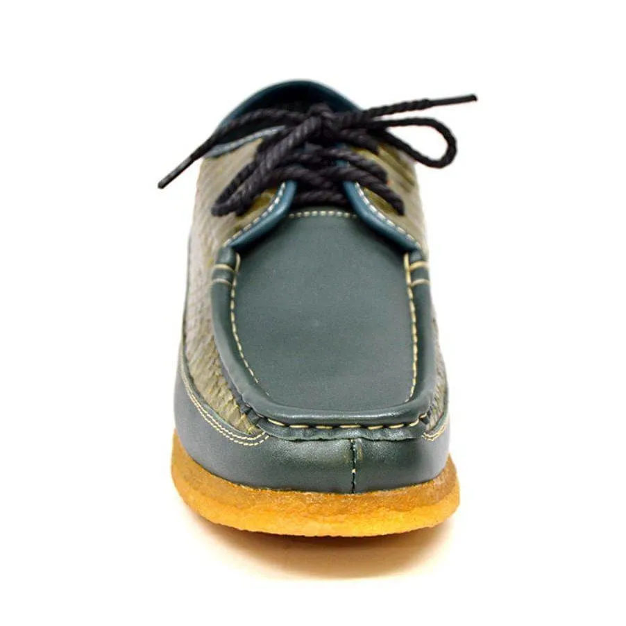 British Walkers Crown 2 Men's Leather and Snake Crepe Sole Shoes