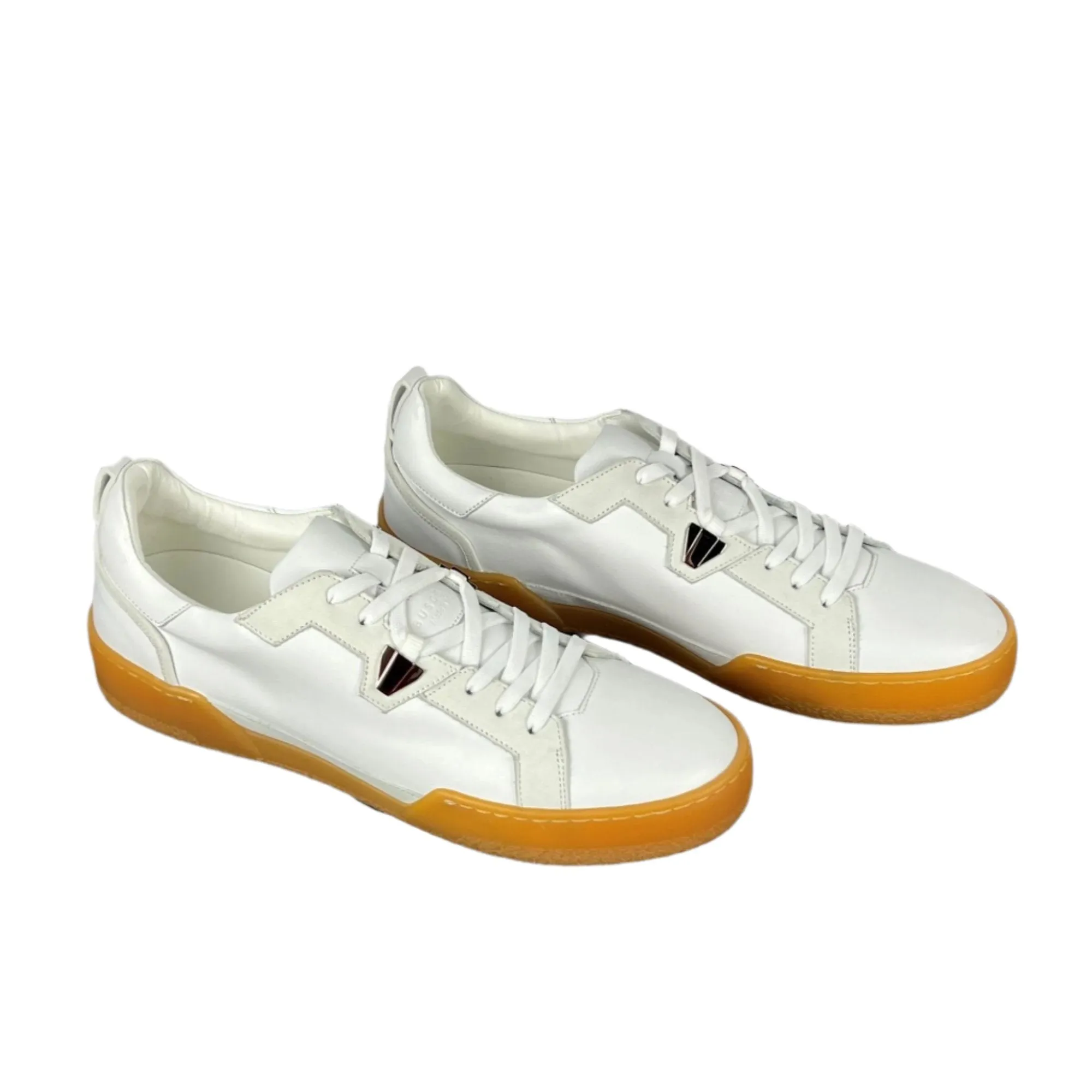 Buscemi Men's Score White Nubuck Sneakers SAMPLE