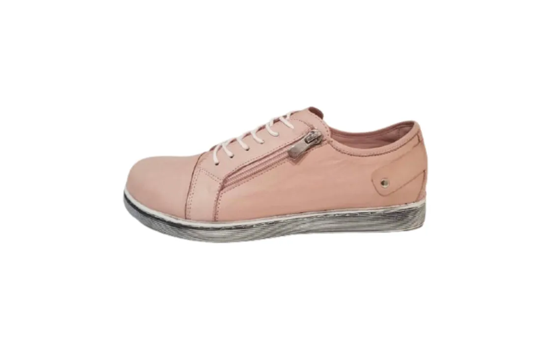Cabello Comfort EG18 Powder 6 Eyelet Zip Shoe Made In Turkey