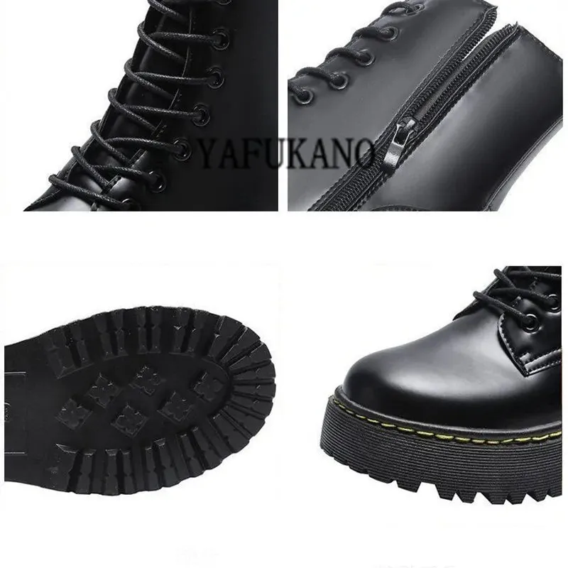 Chunky Motorcycle Boots for Edgy Style and All-Day Comfort, Perfect for Urban and Outdoor Adventures
