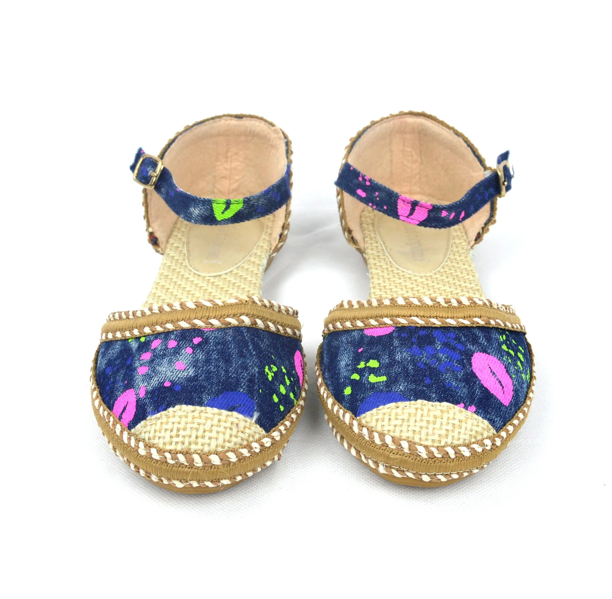 Colorful Buckled Ballerina Comfort Flat Shoes