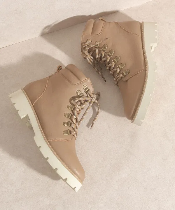 Comfy And Stylish Lace Up Combat Boot
