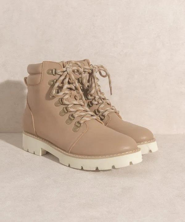 Comfy And Stylish Lace Up Combat Boot