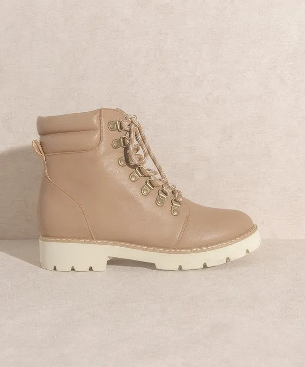 Comfy And Stylish Lace Up Combat Boot