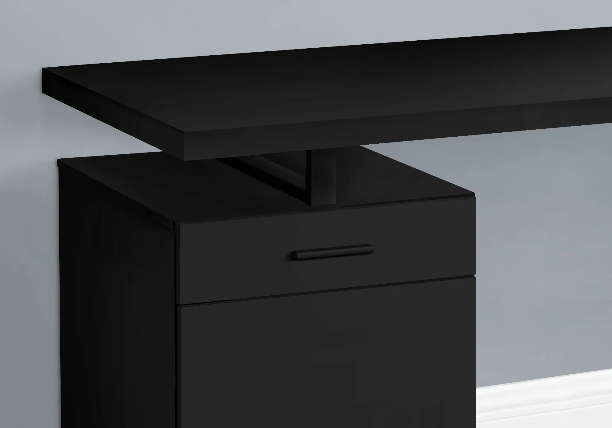 Computer Desk, Home Office, Laptop, Left, Right Set-Up, Storage Drawers, Work, Contemporary, Modern by Couch.com