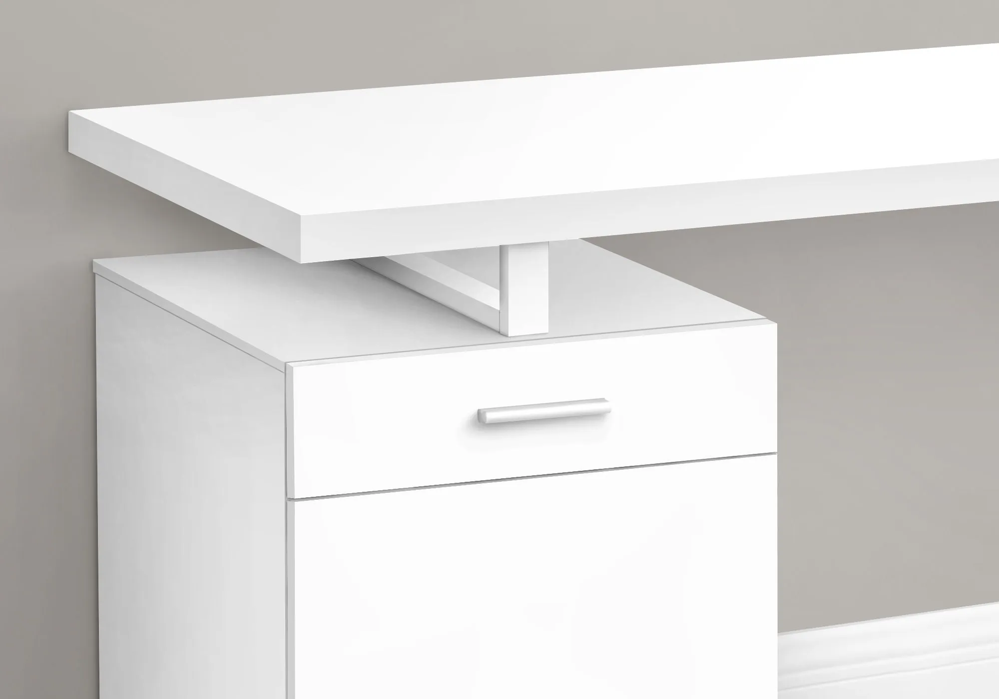 Computer Desk, Home Office, Laptop, Left, Right Set-Up, Storage Drawers, Work, Contemporary, Modern by Couch.com