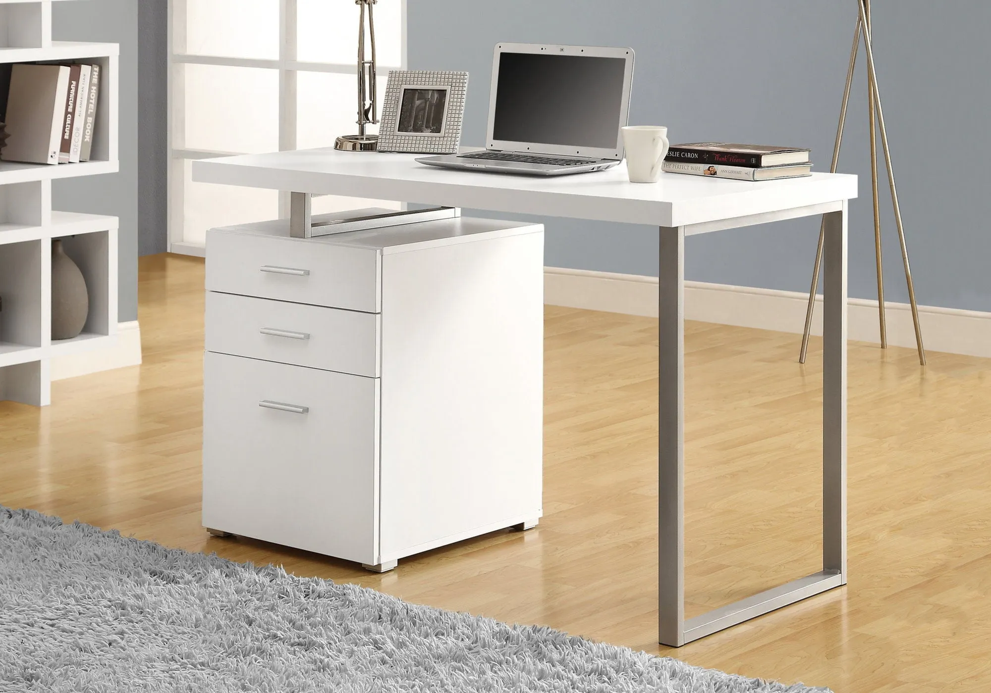 Computer Desk Left Right Set-Up Storage Drawers For Home Office by Couch.com