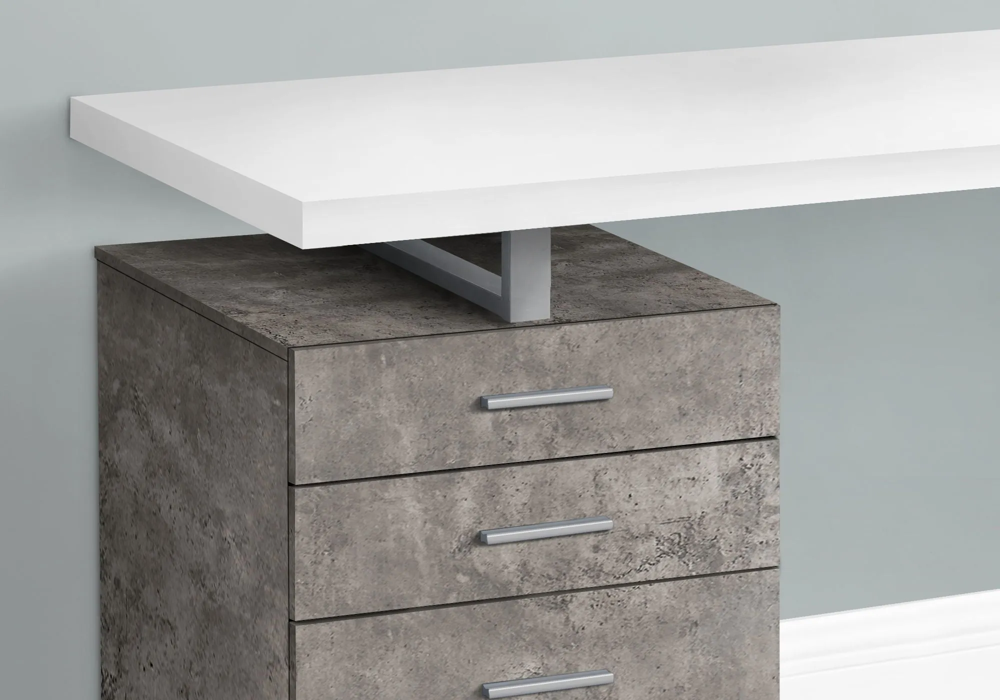 Computer Desk Left Right Set-Up Storage Drawers For Home Office by Couch.com