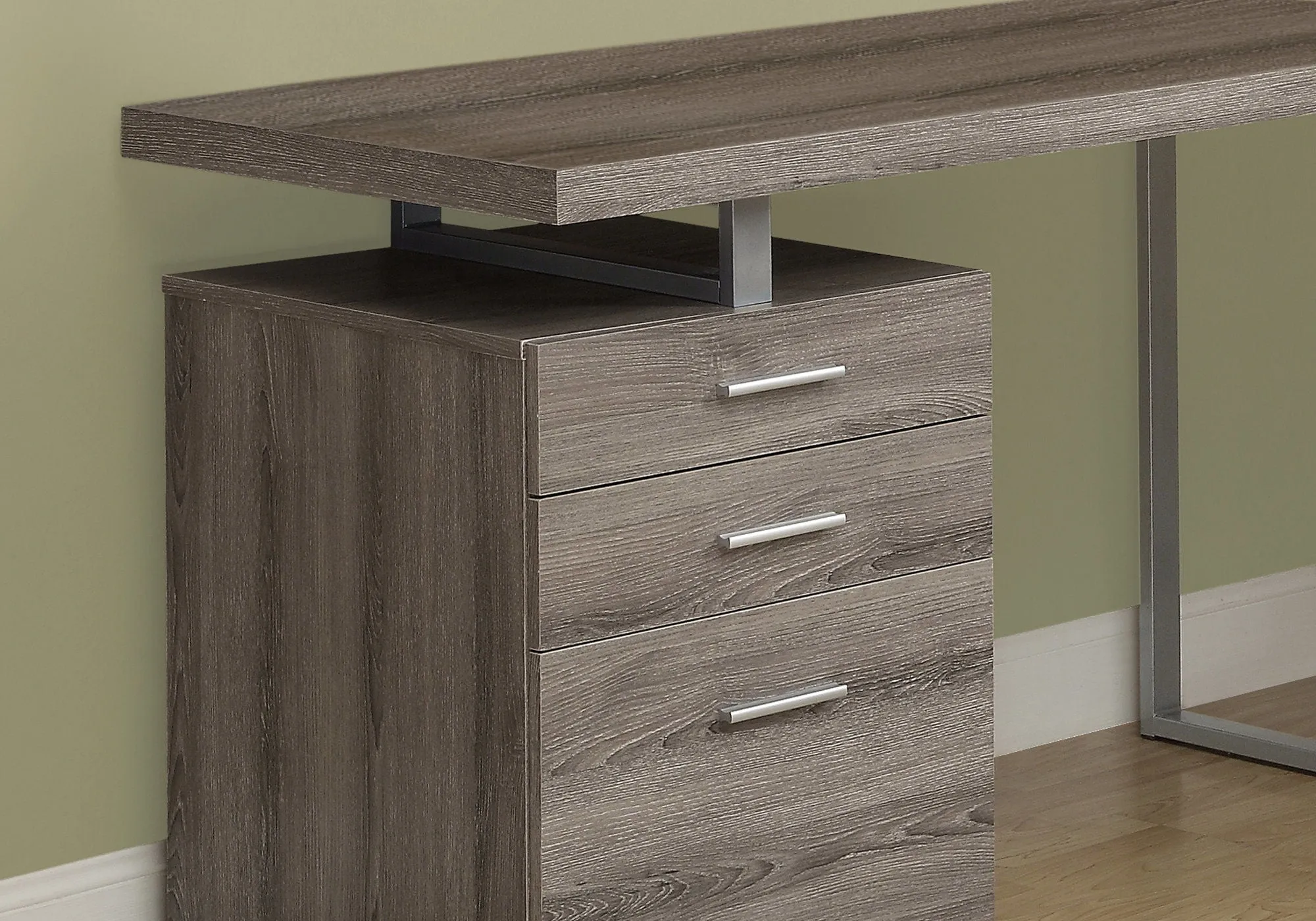Computer Desk Left Right Set-Up Storage Drawers For Home Office by Couch.com