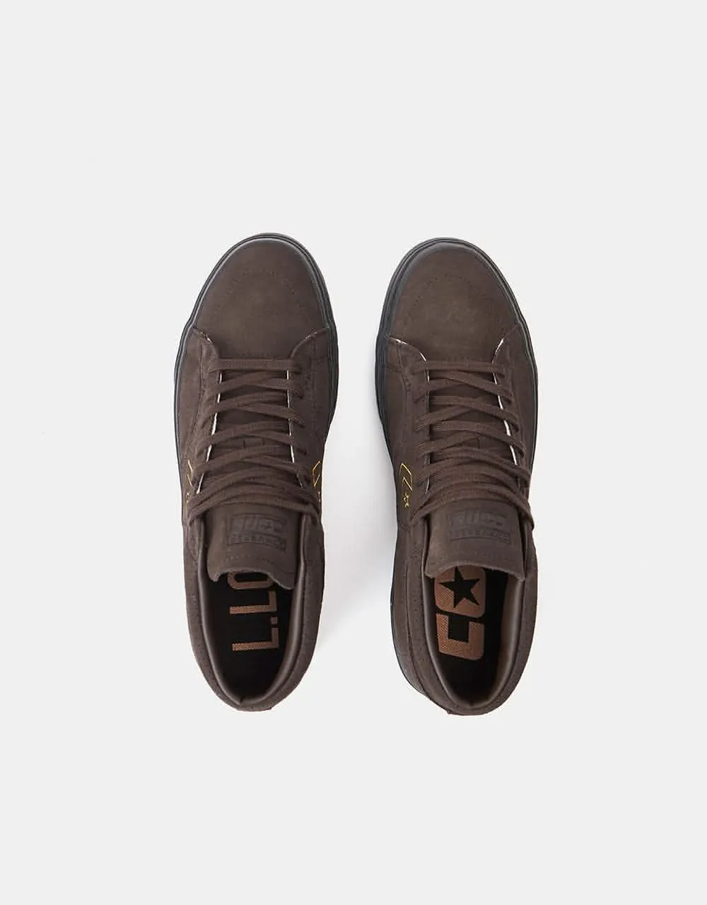 Converse Cons Louie Lopez Pro Mid Skate Shoes - Velvet Brown/Amarillo/Black
