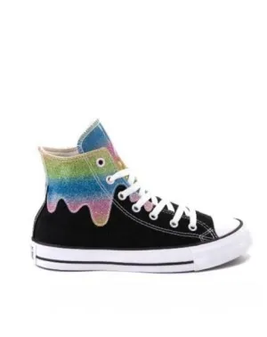 Converse - Girl - All Star High - Glitter Drip - Black Glitter