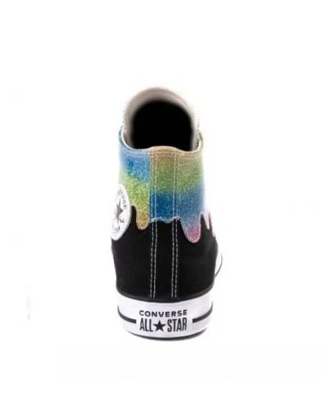 Converse - Girl - All Star High - Glitter Drip - Black Glitter