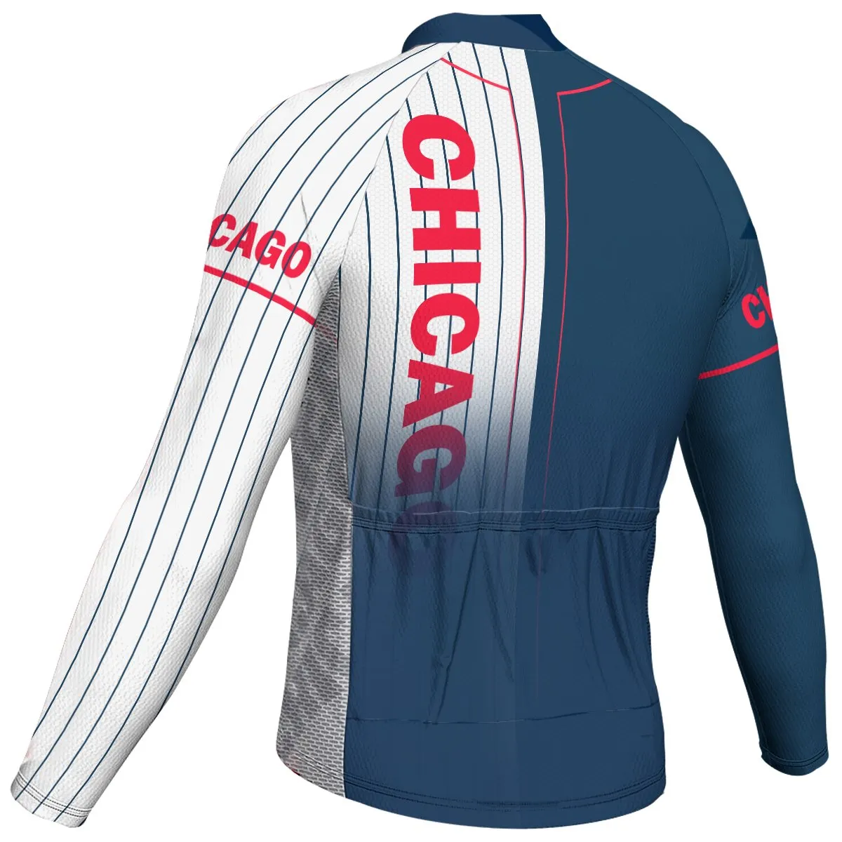 Customized Chicago Long Sleeve Cycling Jersey for Men