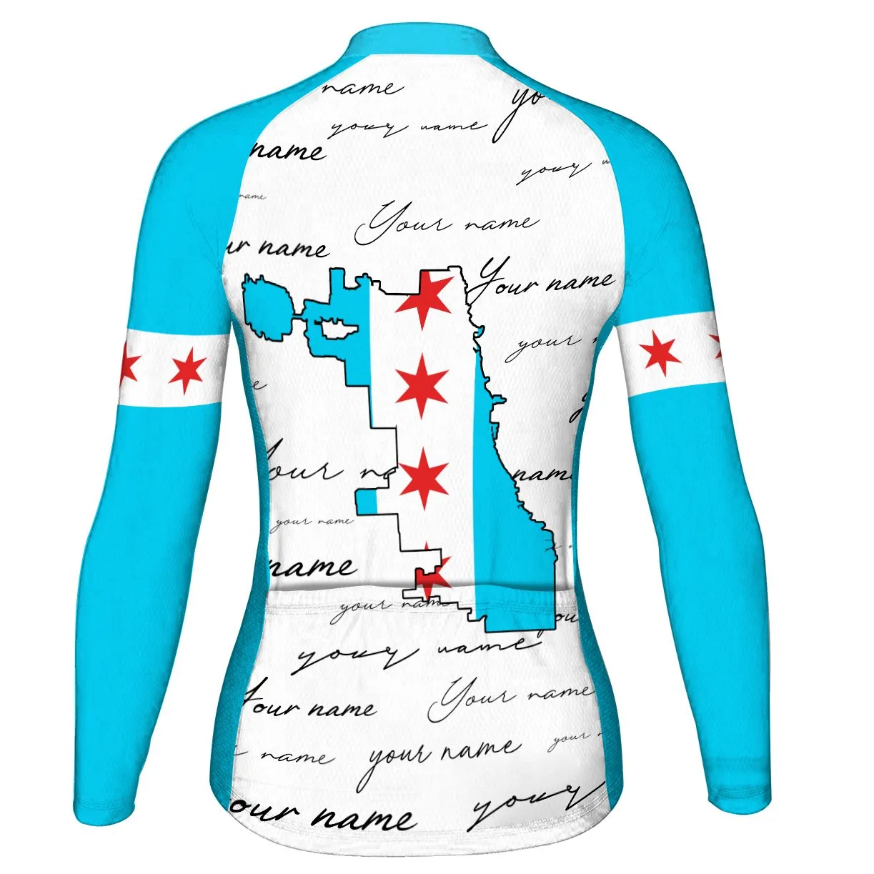 Customized Chicago Winter Thermal Fleece Long Sleeve For Women