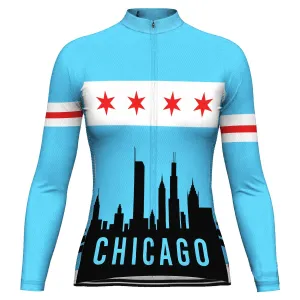 Customized Chicago Winter Thermal Fleece Long Sleeve For Women