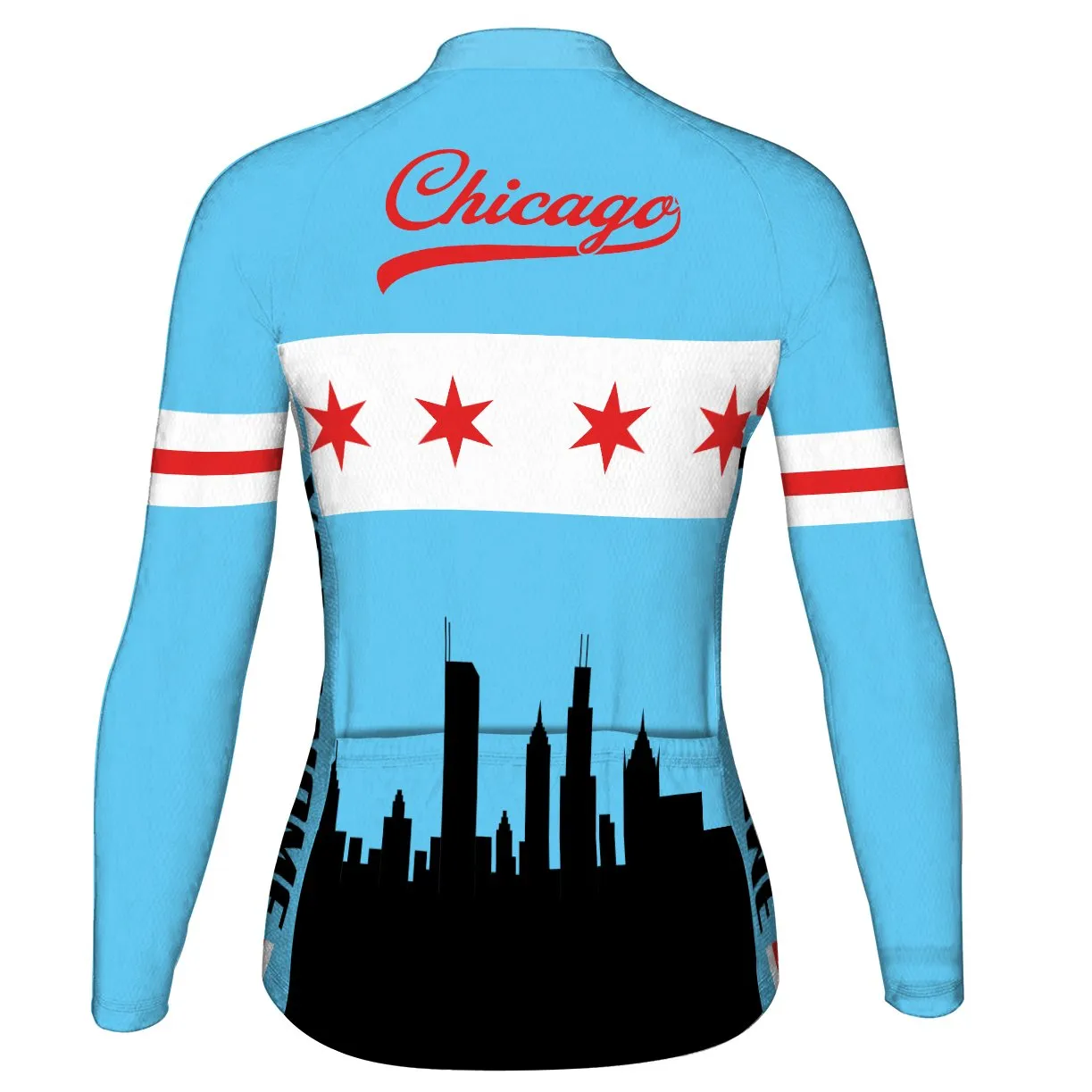 Customized Chicago Winter Thermal Fleece Long Sleeve For Women