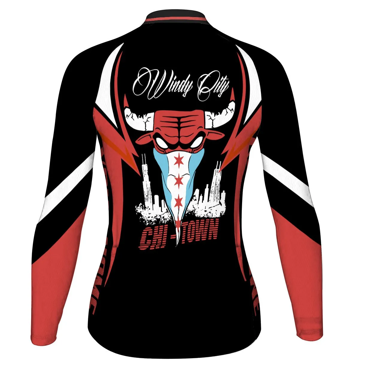 Customized Chicago Winter Thermal Fleece Long Sleeve For Women