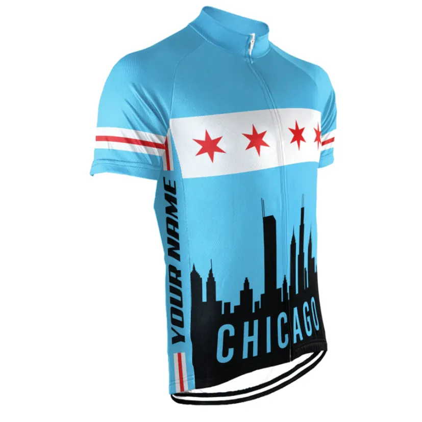 Customized Chicago Winter Thermal Fleece Short Sleeve For Men