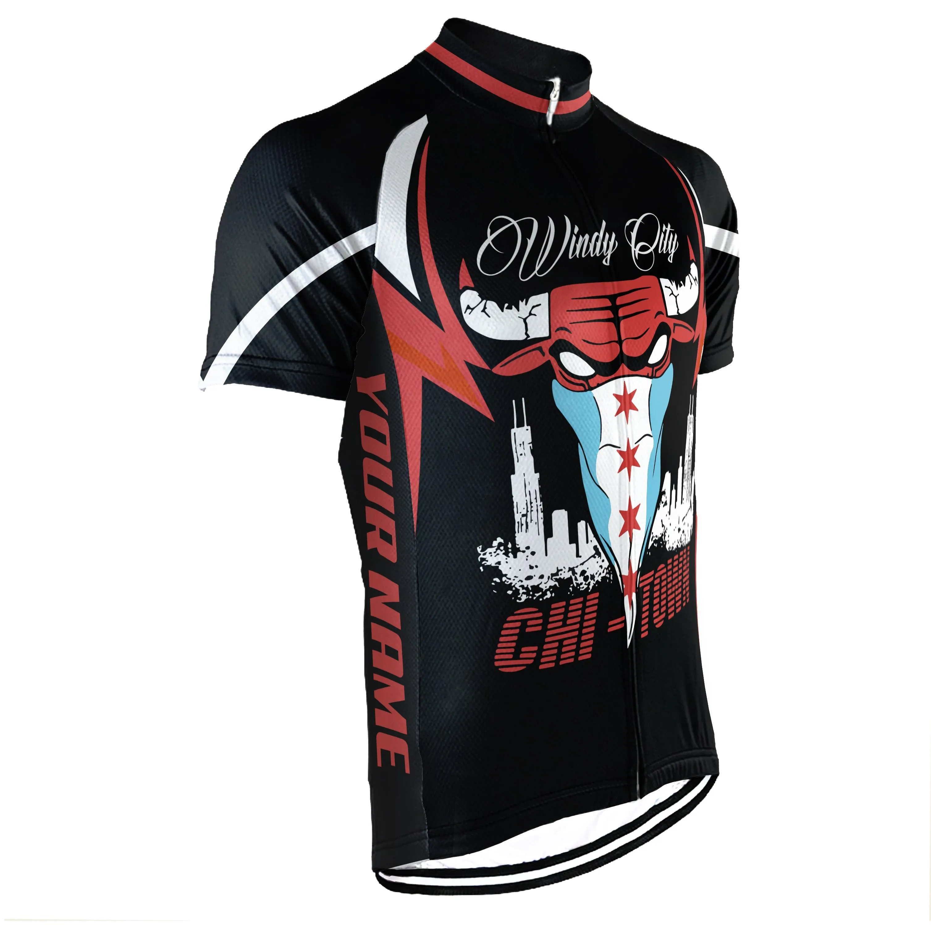 Customized Chicago Winter Thermal Fleece Short Sleeve For Men