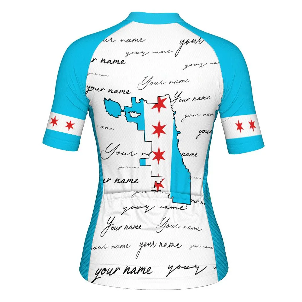 Customized Chicago Winter Thermal Fleece Short Sleeve For Women