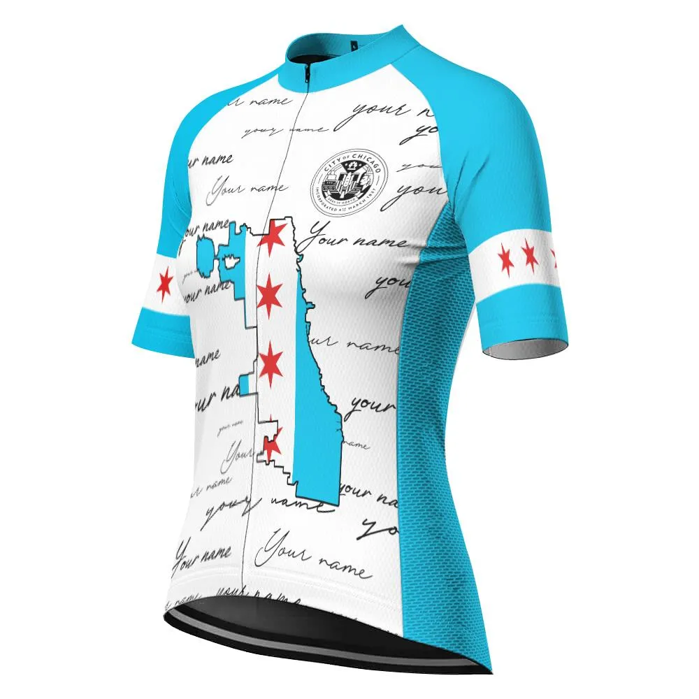 Customized Chicago Winter Thermal Fleece Short Sleeve For Women