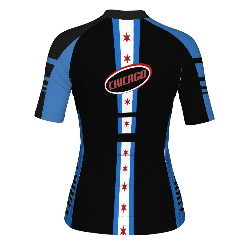 Customized Chicago Winter Thermal Fleece Short Sleeve For Women
