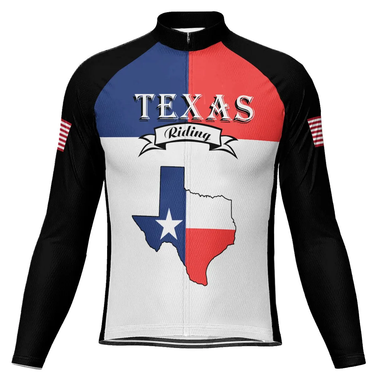 Customized Texas Long Sleeve Cycling Jersey for Men