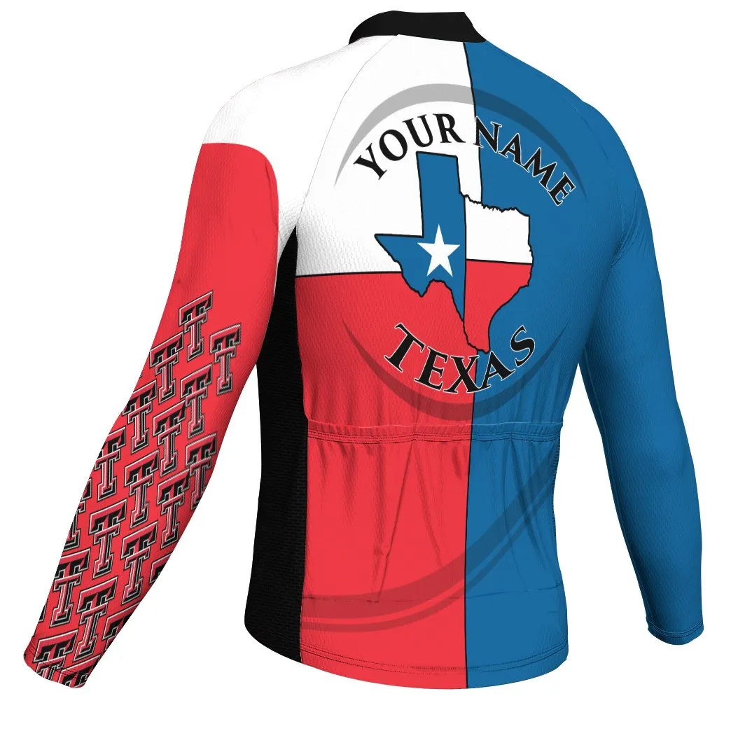 Customized Texas Long Sleeve Cycling Jersey for Men