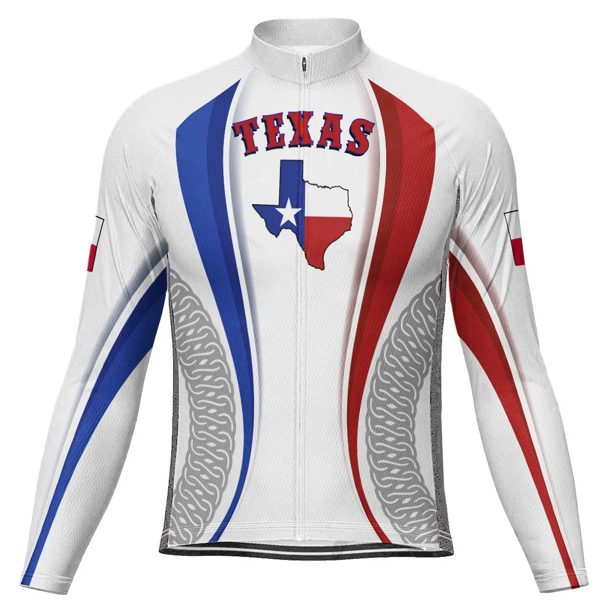 Customized Texas Long Sleeve Cycling Jersey for Men