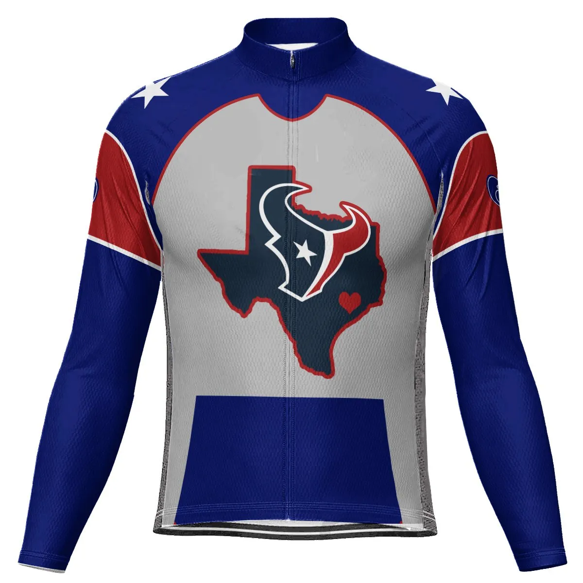 Customized Texas Long Sleeve Cycling Jersey for Men