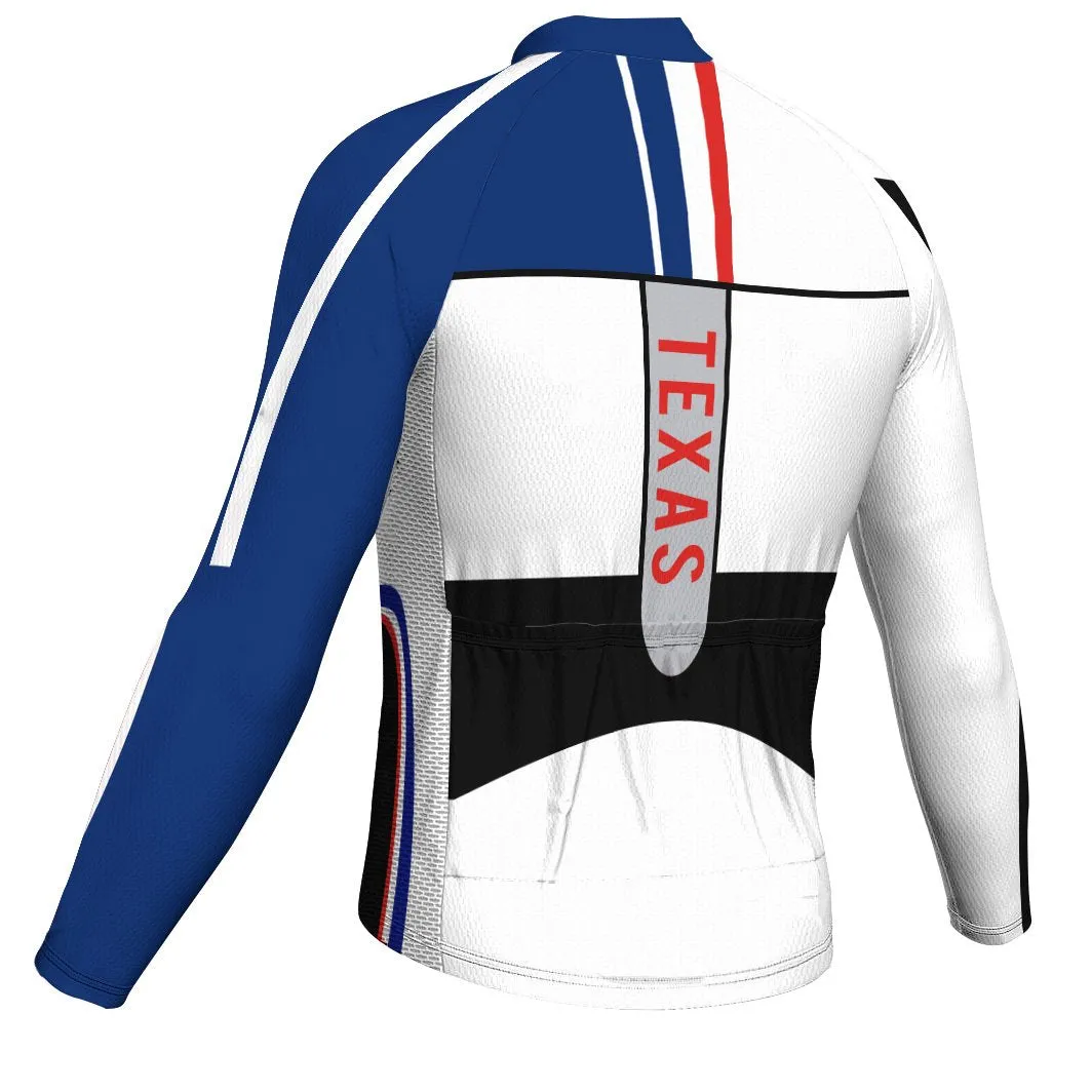 Customized Texas Long Sleeve Cycling Jersey for Men