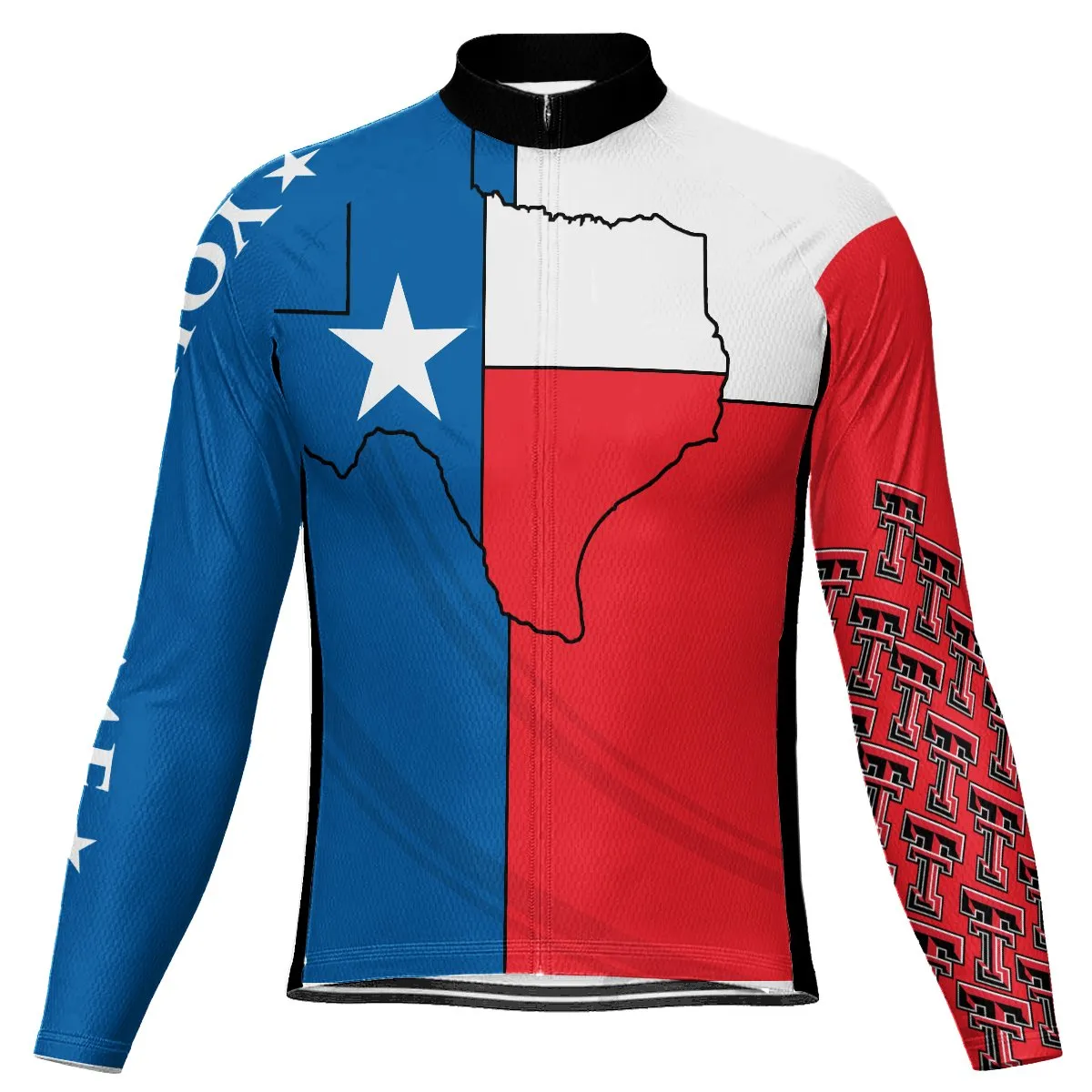 Customized Texas Long Sleeve Cycling Jersey for Men