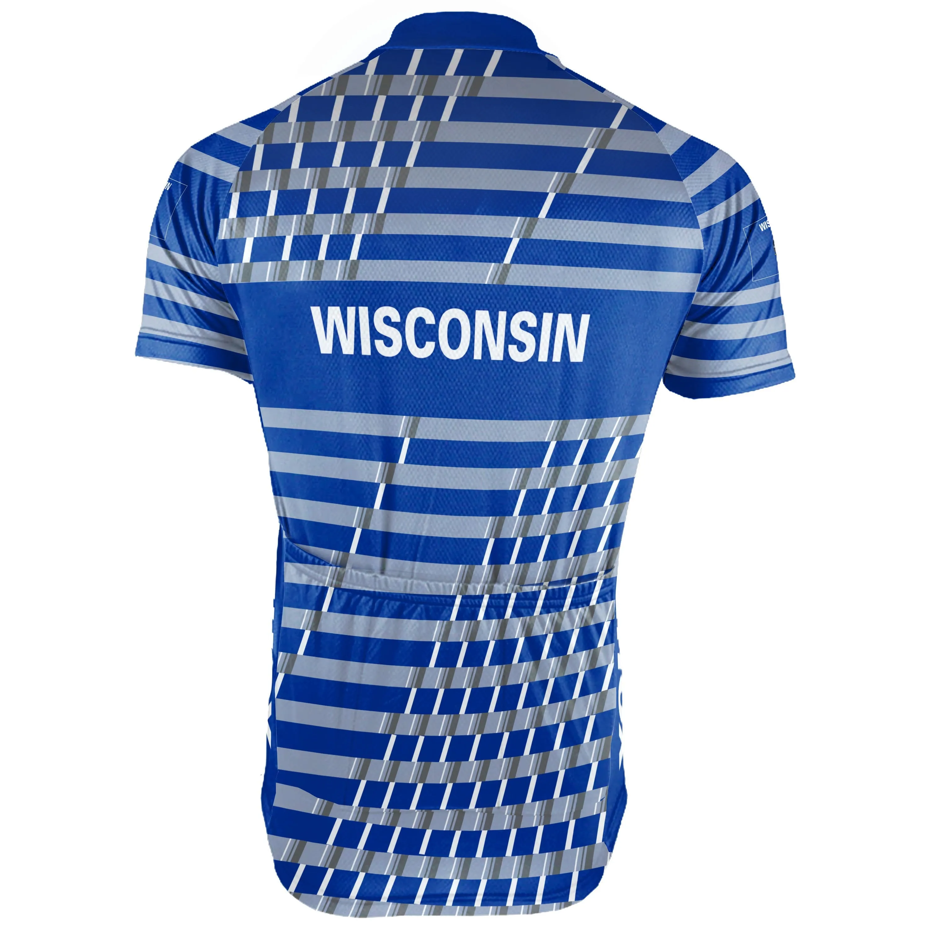 Customized Wisconsin Short Sleeve Cycling Jersey for Men