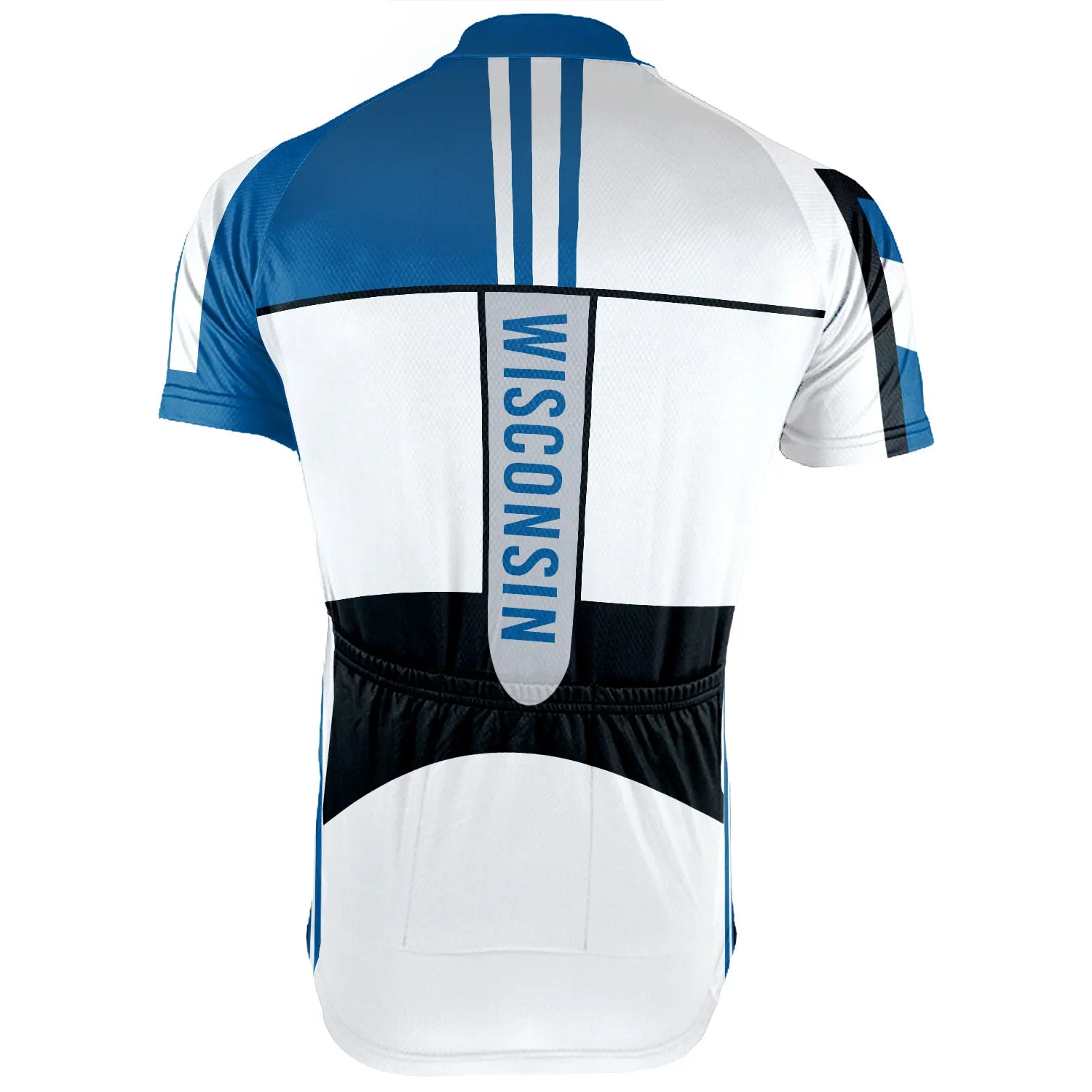 Customized Wisconsin Short Sleeve Cycling Jersey for Men