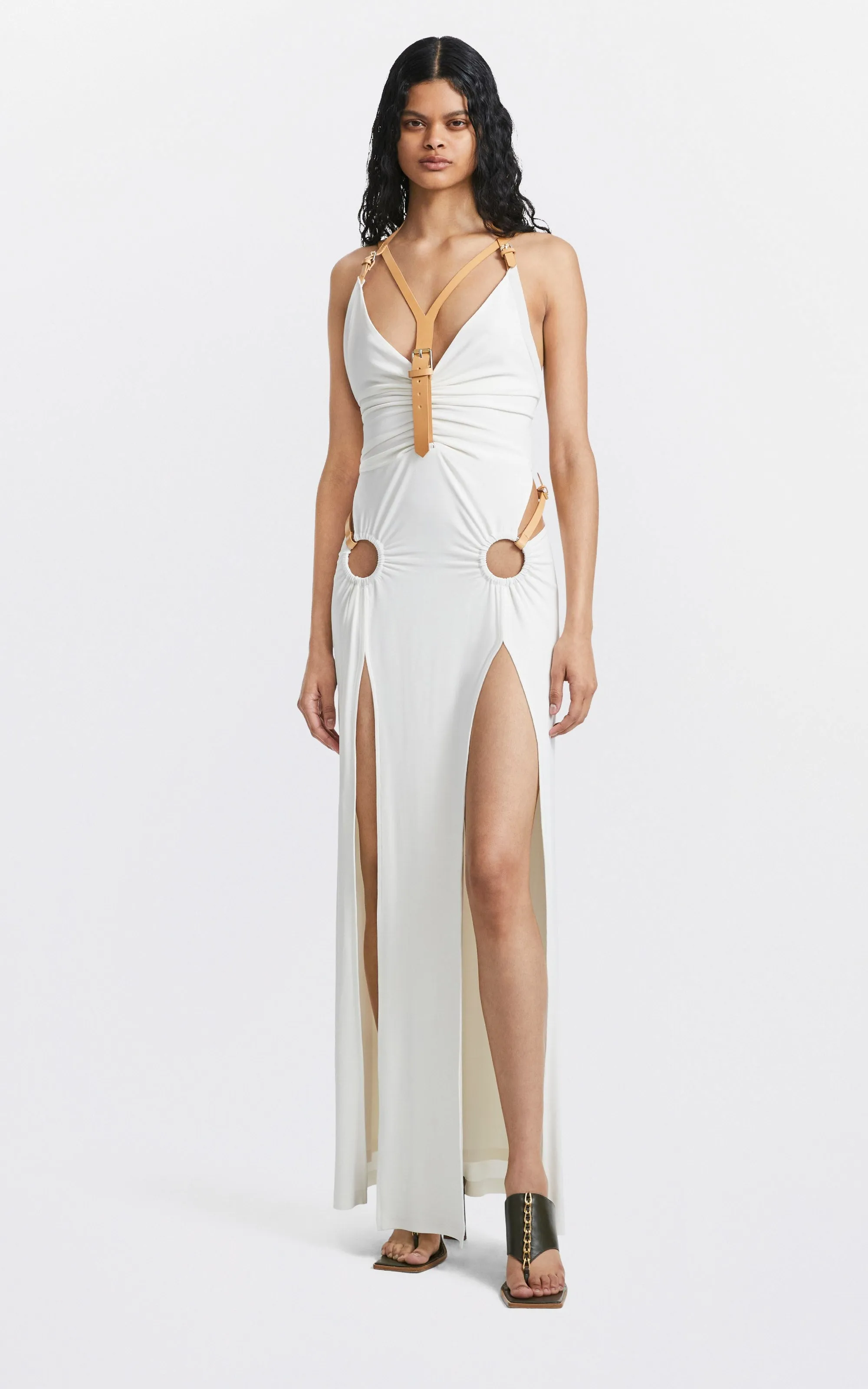 Dion Lee Bridle Gathered Dress Ivory (For Hire)