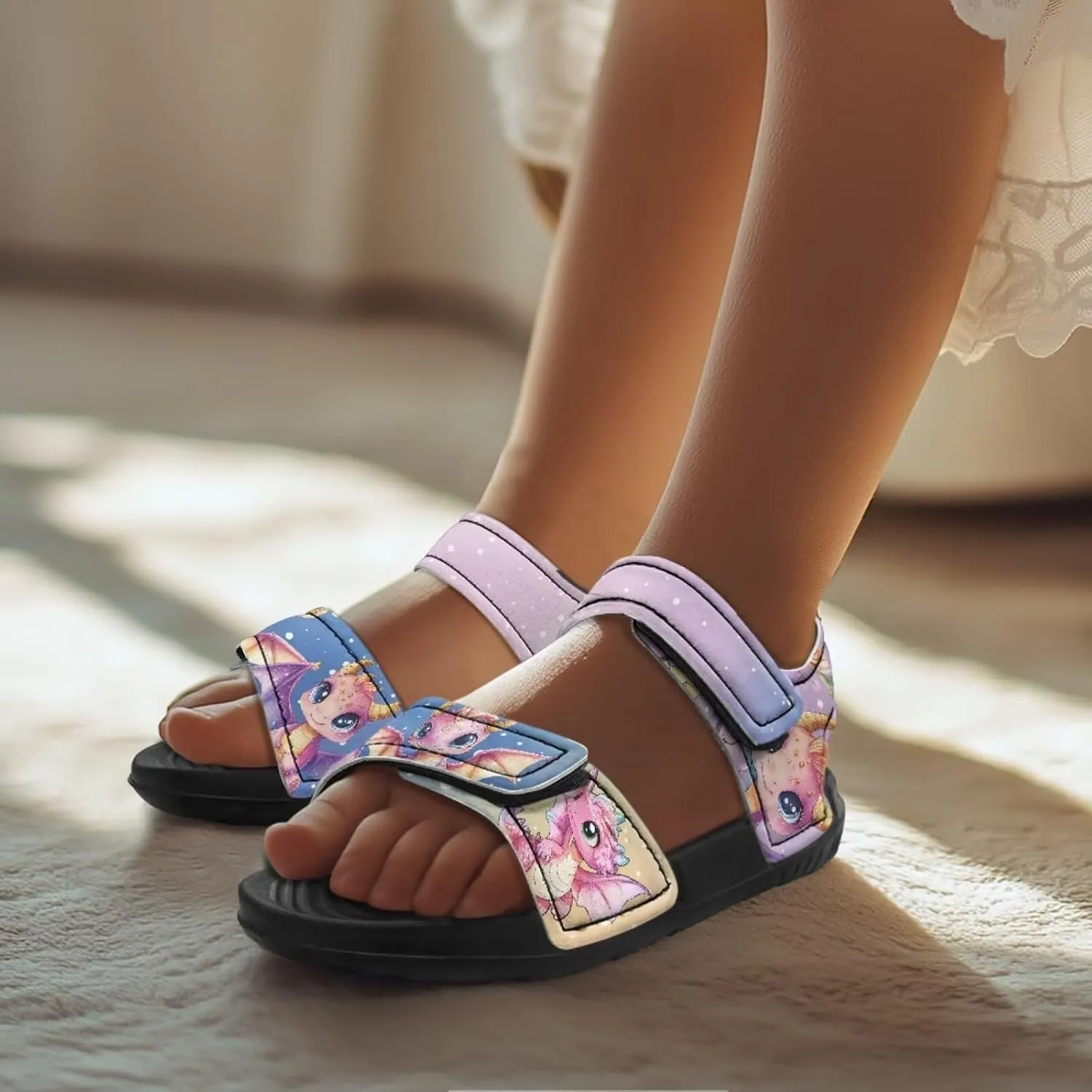 Forchrinse Girls Sandals Outdoor Open Toe Athletic Sport Sandals Summer Beach Water Shoes for Toddler/Little Kid/Big Kid
