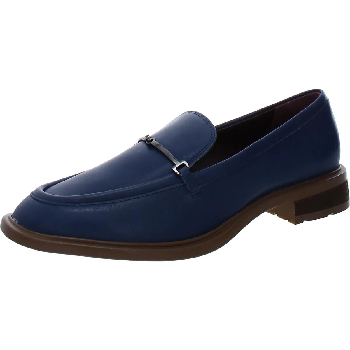 Franco Sarto Womens Eda Leather Slip On Loafers